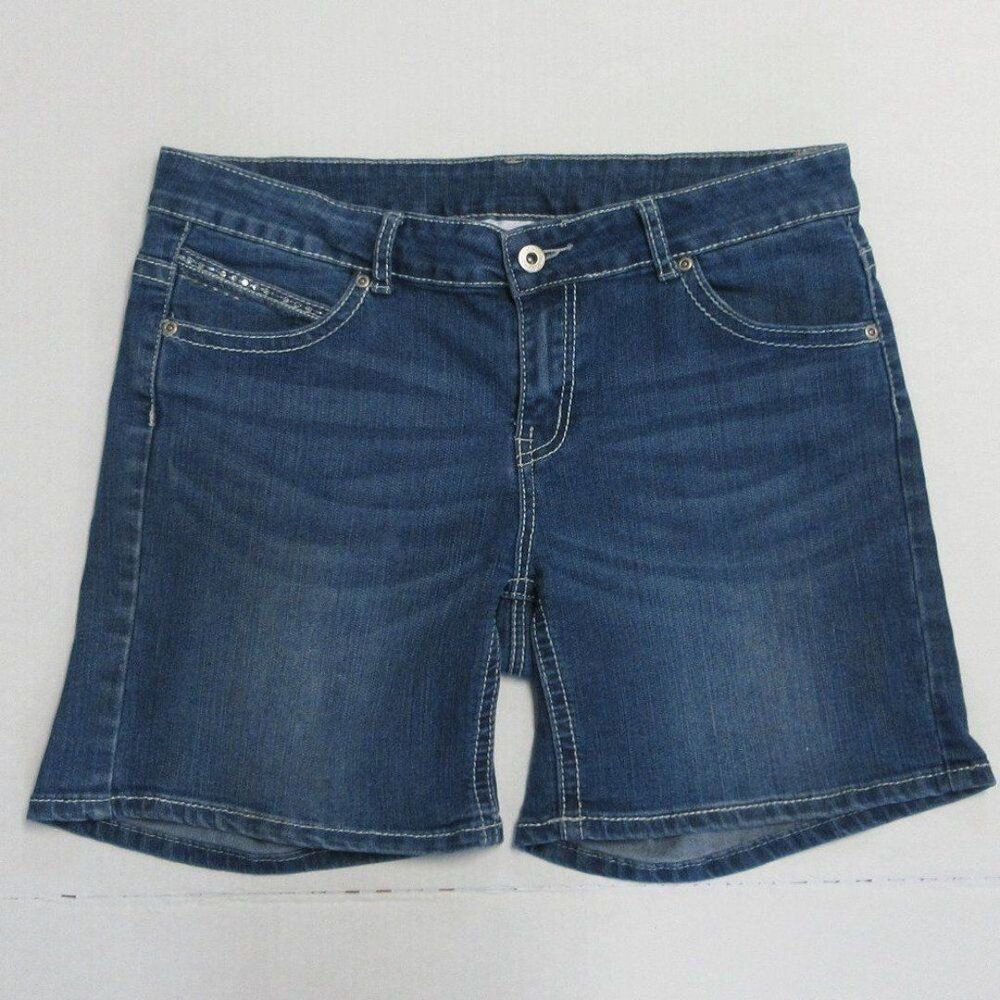 CG l CG COUNTRY GIRL | CITY GIRL Embellished Jean Shorts Sz 12 Blue‎ Denim Jorts